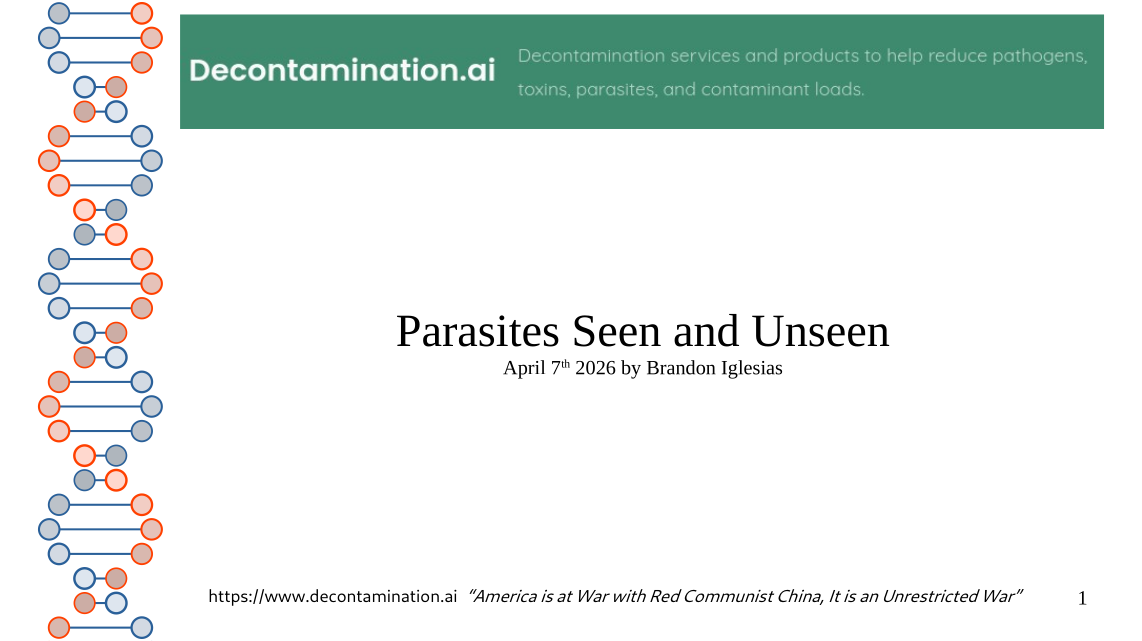 Brief on Parasites "Seen and Unseen"