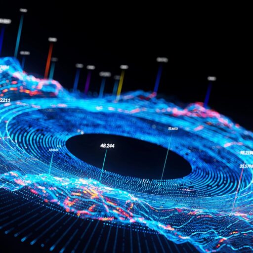 Abstract data flow background
